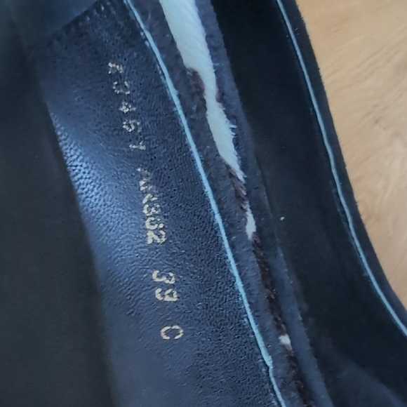 Stylish Black and White Polka Dot Wedge Shoes - Picture 6 of 11